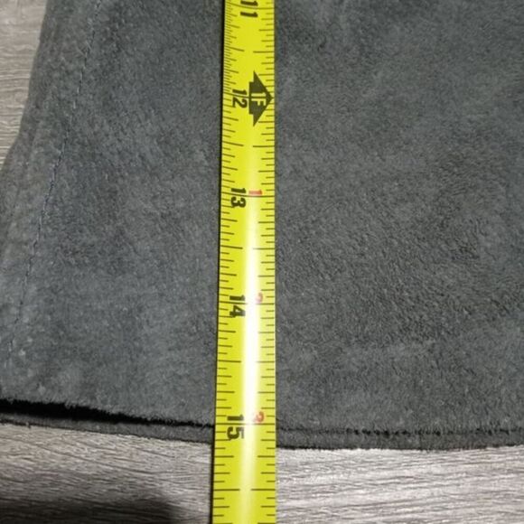 Blanknyc Real suede A- line skirt with Lacing detail sand color Soft fog size 26 - Picture 10 of 12